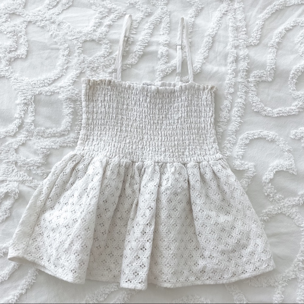 1. State Cotton Peplum Cami Top, Size S